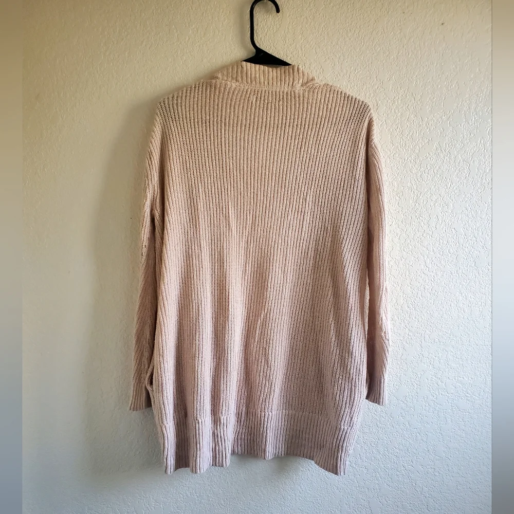 American Eagle‎ Open Front Cardigan Knit Sweater Beige Layering Boho Comfy